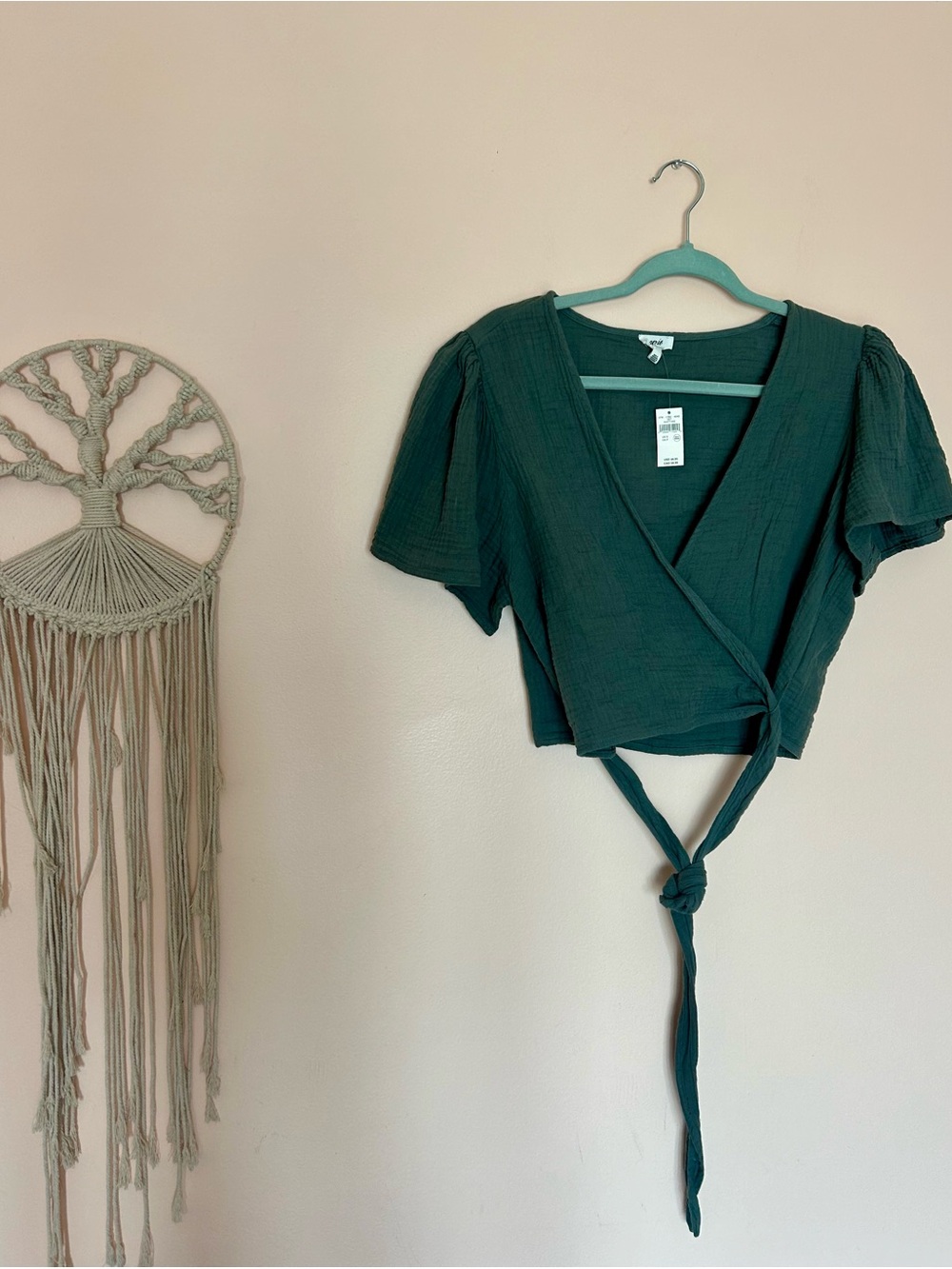 Cotton Wrap Top